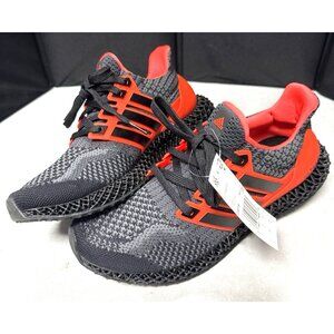 Adidas Mens Ultra 4D 5.0 Running Shoes Orange Black Textile Low Top Size US 8